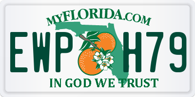 FL license plate EWPH79