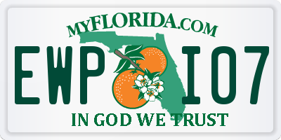 FL license plate EWPI07