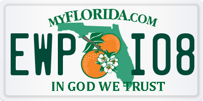 FL license plate EWPI08