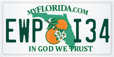 FL license plate EWPI34