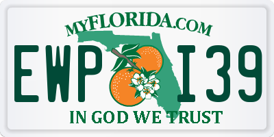 FL license plate EWPI39