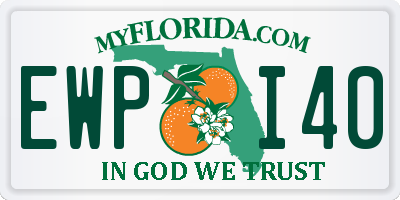 FL license plate EWPI40