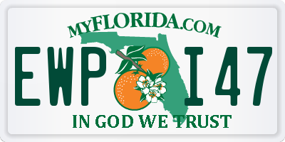 FL license plate EWPI47