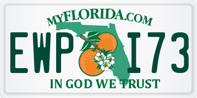 FL license plate EWPI73