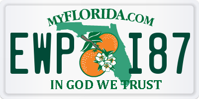 FL license plate EWPI87