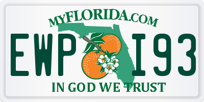 FL license plate EWPI93