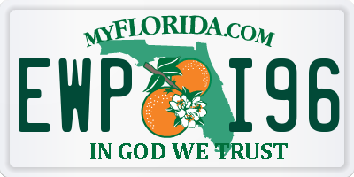 FL license plate EWPI96