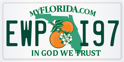 FL license plate EWPI97