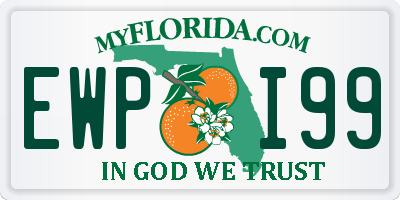 FL license plate EWPI99