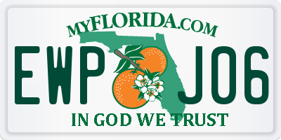 FL license plate EWPJ06