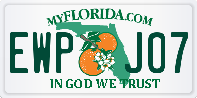 FL license plate EWPJ07