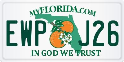 FL license plate EWPJ26