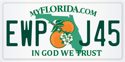 FL license plate EWPJ45