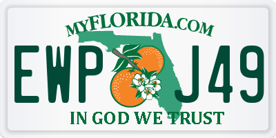 FL license plate EWPJ49