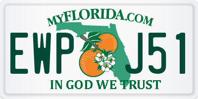 FL license plate EWPJ51