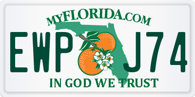 FL license plate EWPJ74