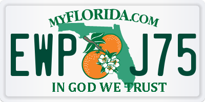 FL license plate EWPJ75