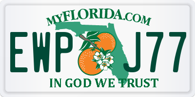 FL license plate EWPJ77