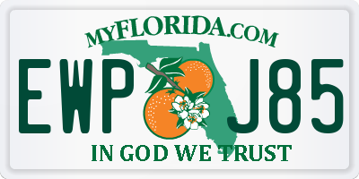 FL license plate EWPJ85