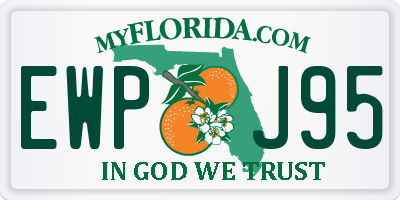 FL license plate EWPJ95