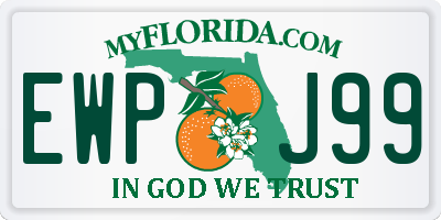 FL license plate EWPJ99