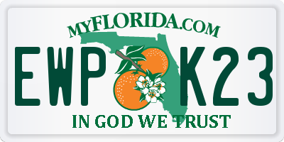 FL license plate EWPK23
