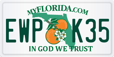 FL license plate EWPK35