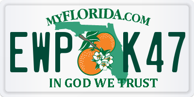 FL license plate EWPK47