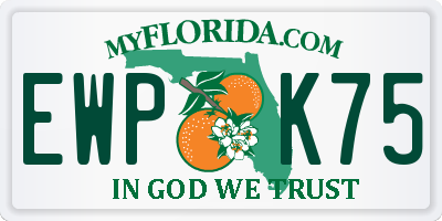 FL license plate EWPK75