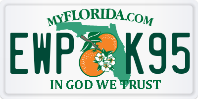 FL license plate EWPK95