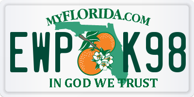 FL license plate EWPK98