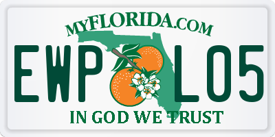FL license plate EWPL05