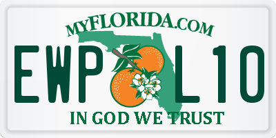 FL license plate EWPL10