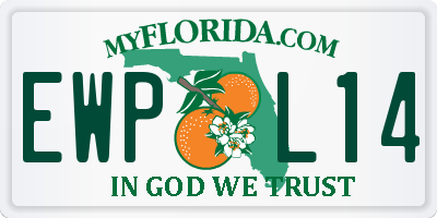 FL license plate EWPL14