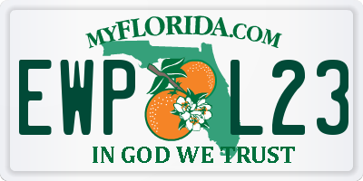 FL license plate EWPL23