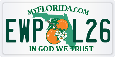 FL license plate EWPL26