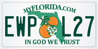 FL license plate EWPL27
