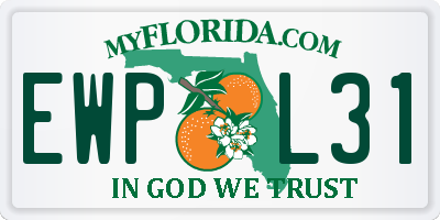 FL license plate EWPL31