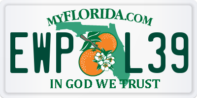 FL license plate EWPL39