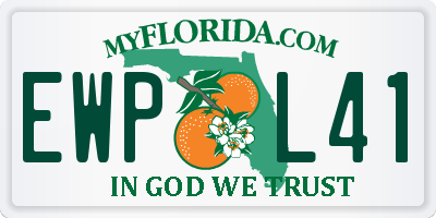 FL license plate EWPL41