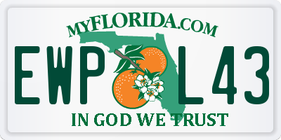 FL license plate EWPL43