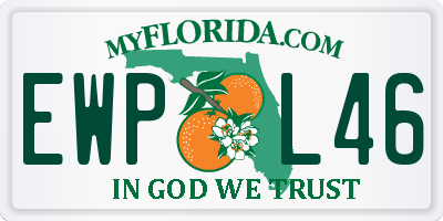 FL license plate EWPL46