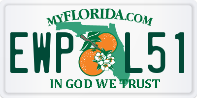 FL license plate EWPL51