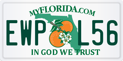 FL license plate EWPL56