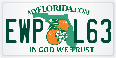 FL license plate EWPL63