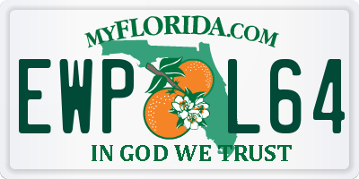 FL license plate EWPL64