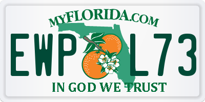 FL license plate EWPL73