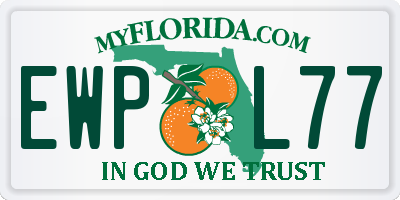 FL license plate EWPL77