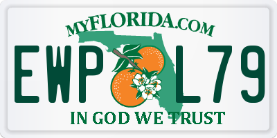 FL license plate EWPL79