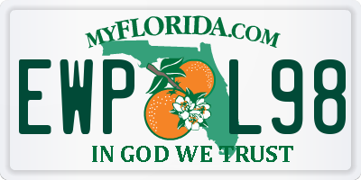 FL license plate EWPL98